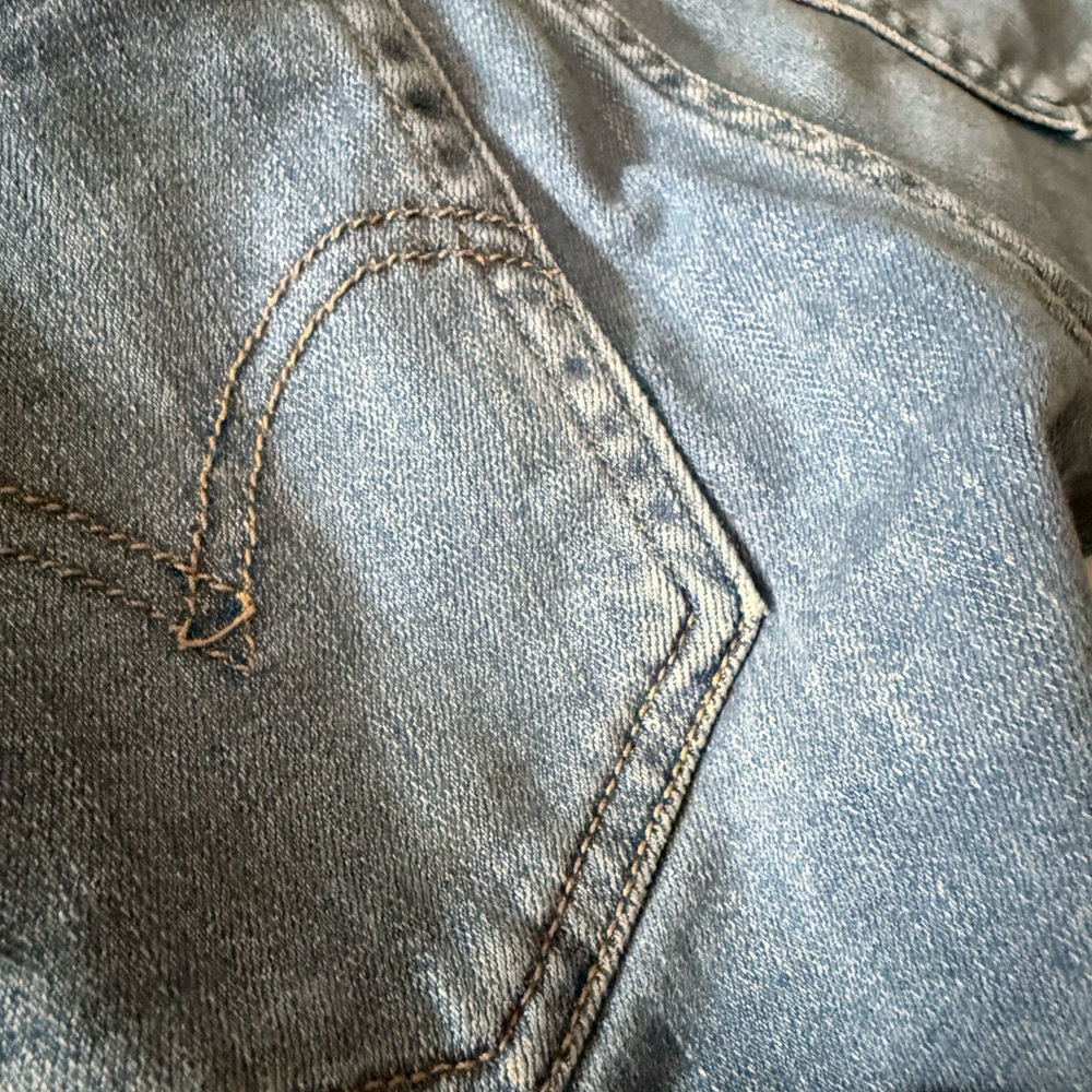 Levi’s High Rise Distressed Stretch Shorts Size 24 - Picture 9 of 9